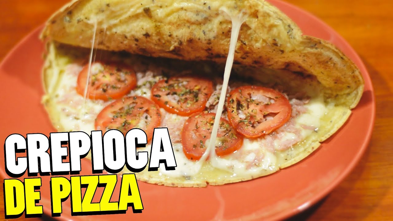 CREPIOCA RECHEADA FÁCIL | Crepioca sabor pizza