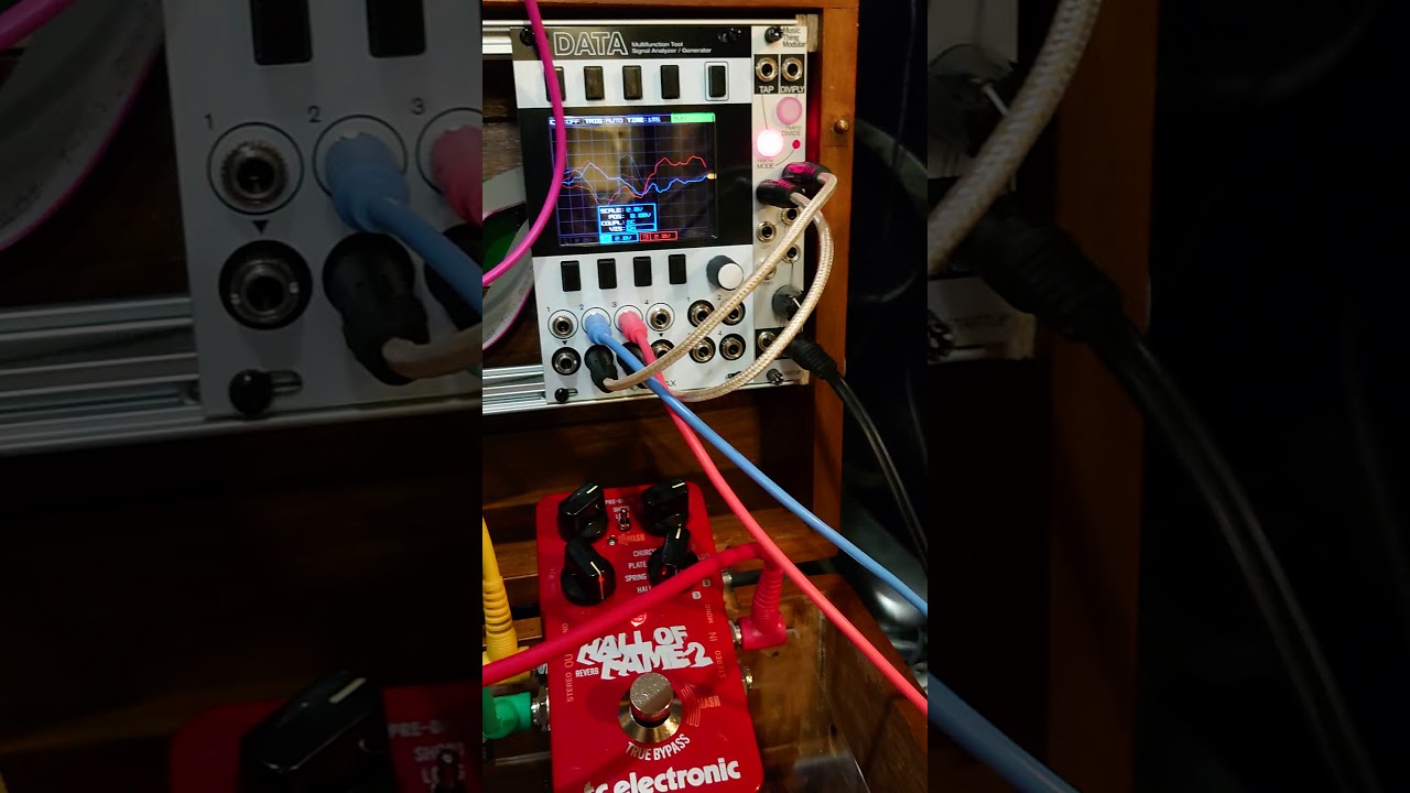 Testing guitar pedal integration with the modular