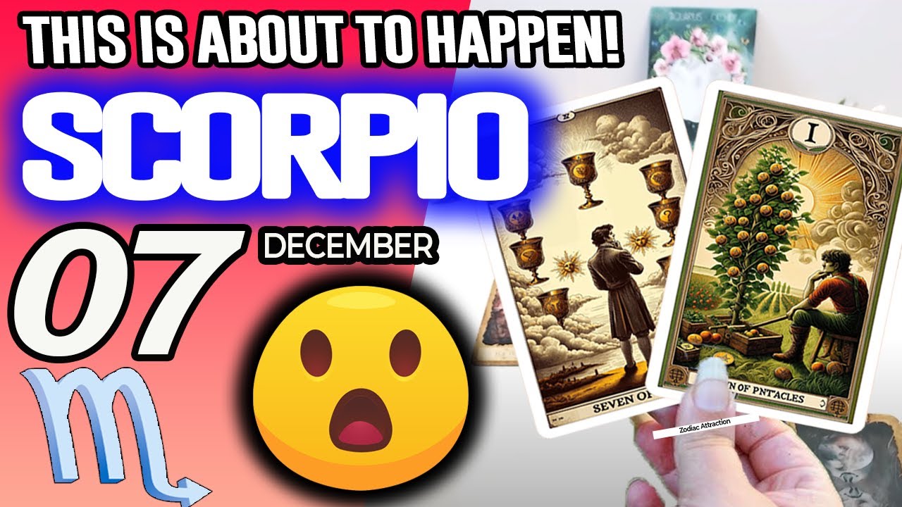 Scorpio ♏️😲THIS IS ABOUT TO HAPPEN!💖 horoscope for today DECEMBER 7 2025 ♏️ #scorpio tarot DECEMBER