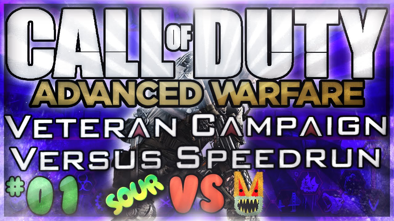 Advanced Warfare Veteran Campaign VERSUS Speedrun w/ Monkey - EP01: 