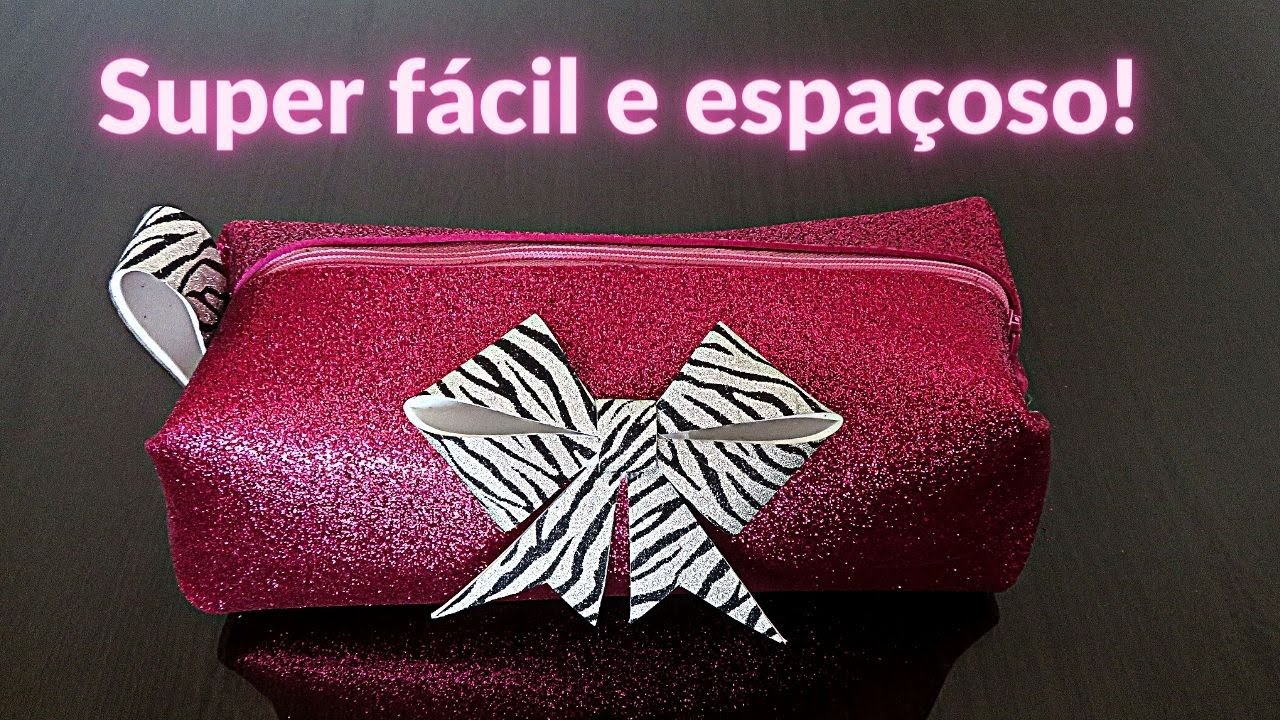 Como fazer estojo escolar gigante / necessaire (com EVA e cola quente) | Pricity