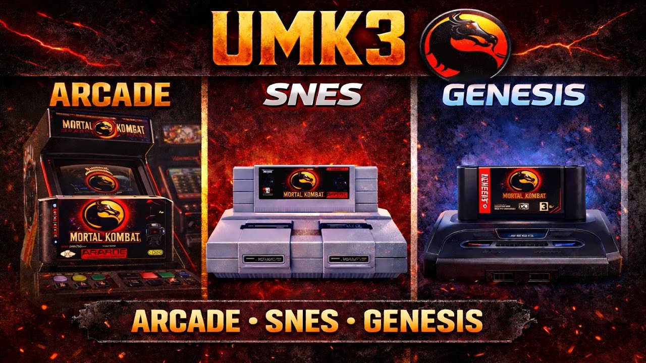 🔥 UMK3 no fue igual para todos | Arcade vs SNES vs Genesis