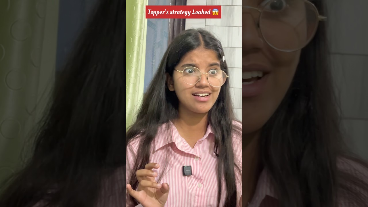 Topper&rsquo;s strategy leaked 😱 | Laksha Joshi | #shorts