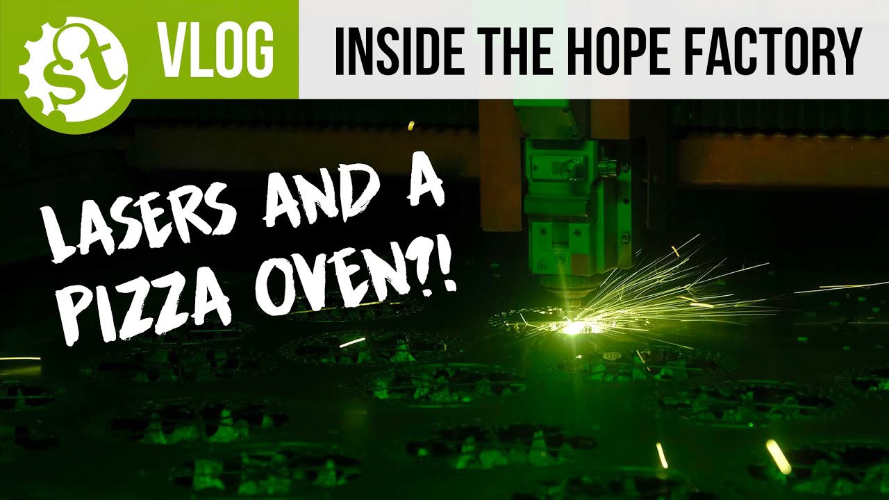 Inside the Hope Technology Factory - Lasers and a pizza oven!