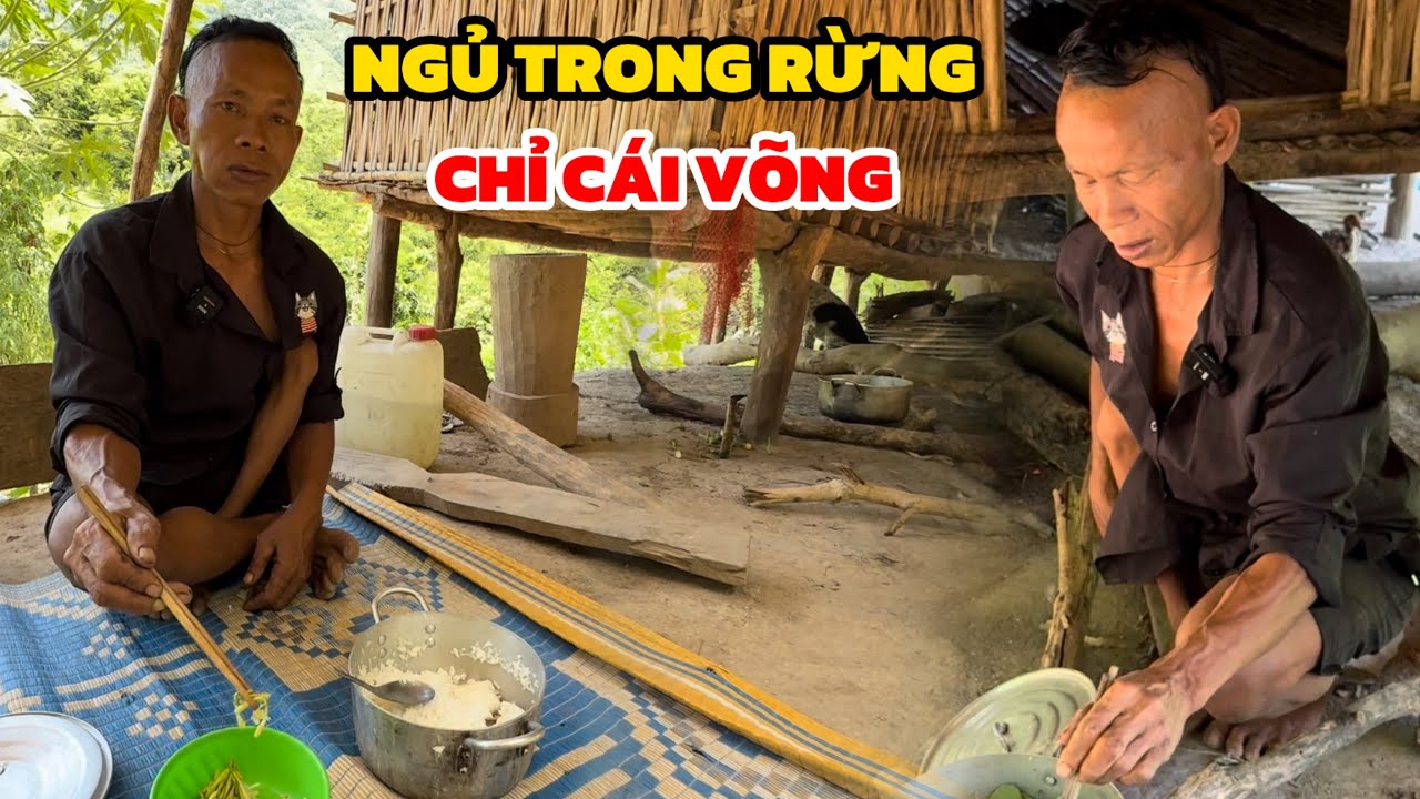 Bữa Ăn Chỉ Bông Đu Đủ Và Tâm Sự Lúc Sống Trong Rừng Chỉ Cái Võng Với Tấm Bạc Rách
