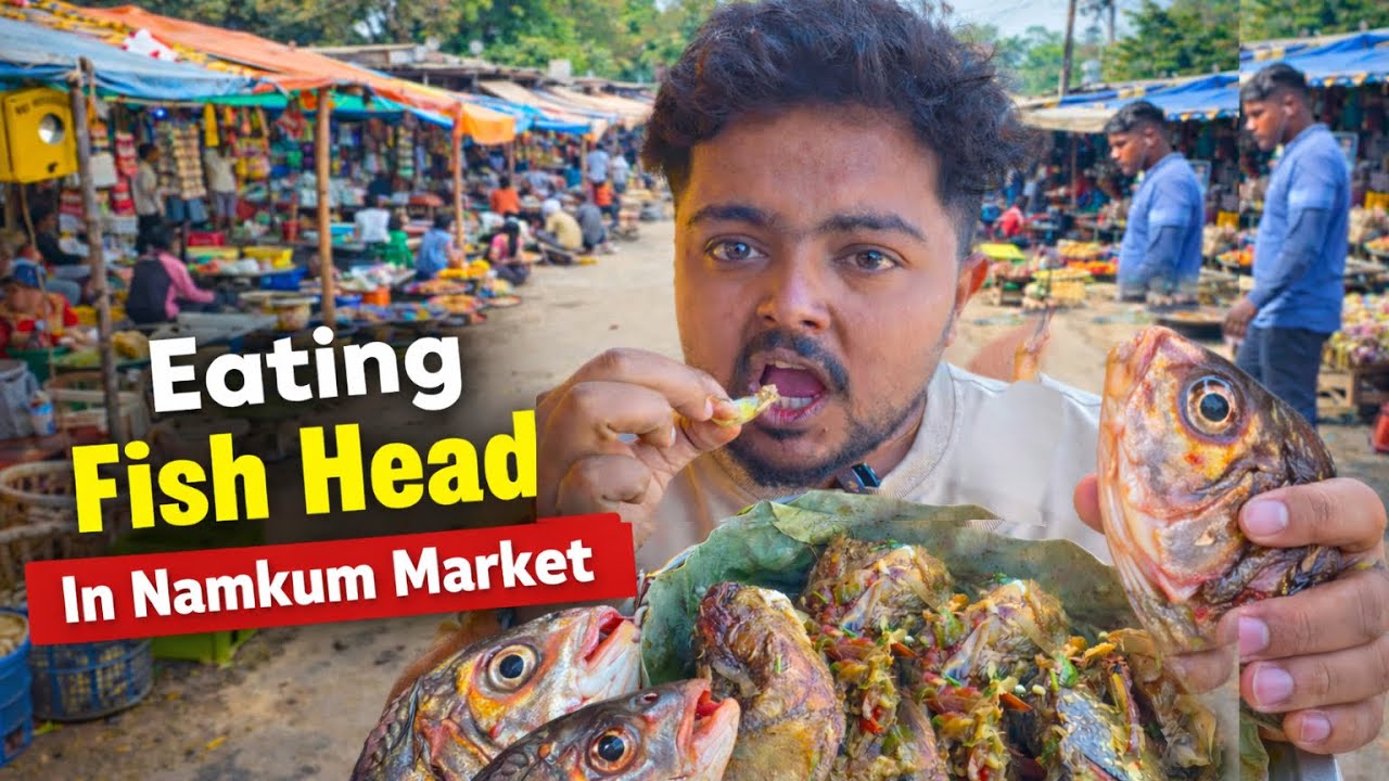 Eating Fish Head In Jharkhand Street Market 😱🤯|Kanda Lovers