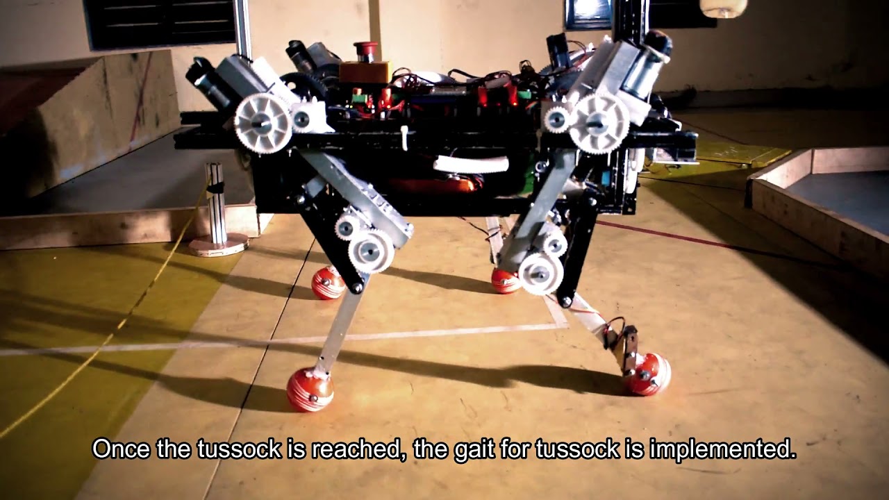 ROBOCON 2019 - Team Cybrotics - Movement of MR 2 - Quadruped Robot