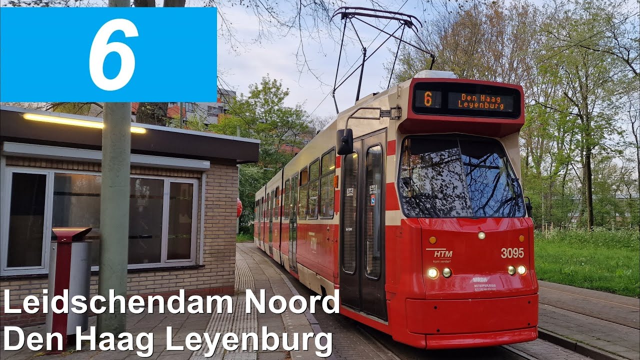 HTM tramlijn 6: Leidschendam Noord - Den Haag Leyenburg | HTM 3095 | 2023