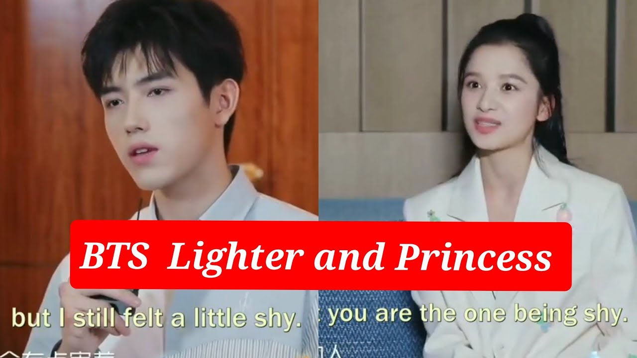 BTS Lighter and Princess😍kissing scene BTS✨Chen fei Yu & Zhang jingYi very shy😂Interview#video#viral