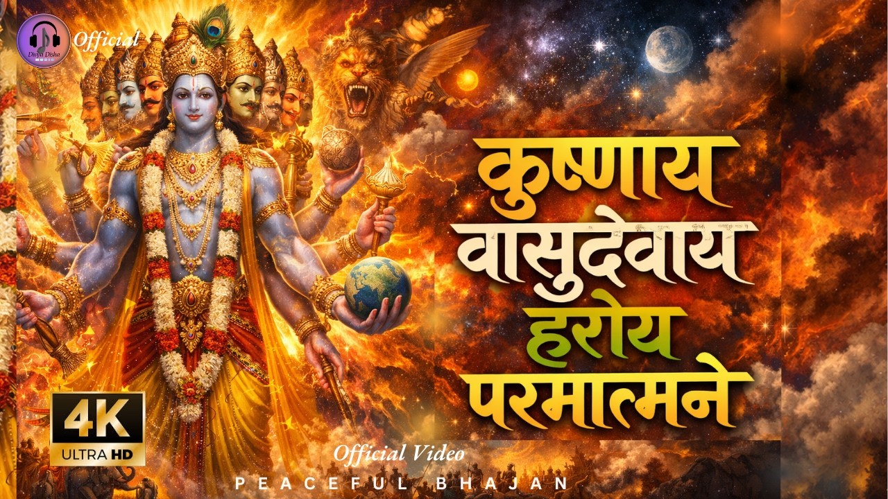 Krushnaya Basudevaya Hareya Paramatmane | कृष्णाय वासुदेवाय हरये परमात्मने | Relaxing Krishna Bhajan