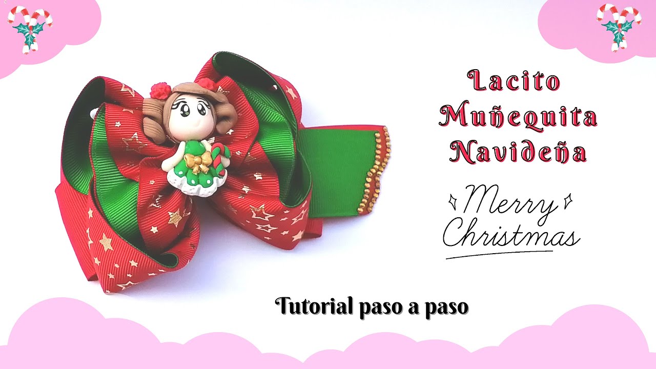 ⭐COMO HACER MOÑOS NAVIDEÑOS CON LISTON 🎀 || Lazos de LISTON para NIÑAS