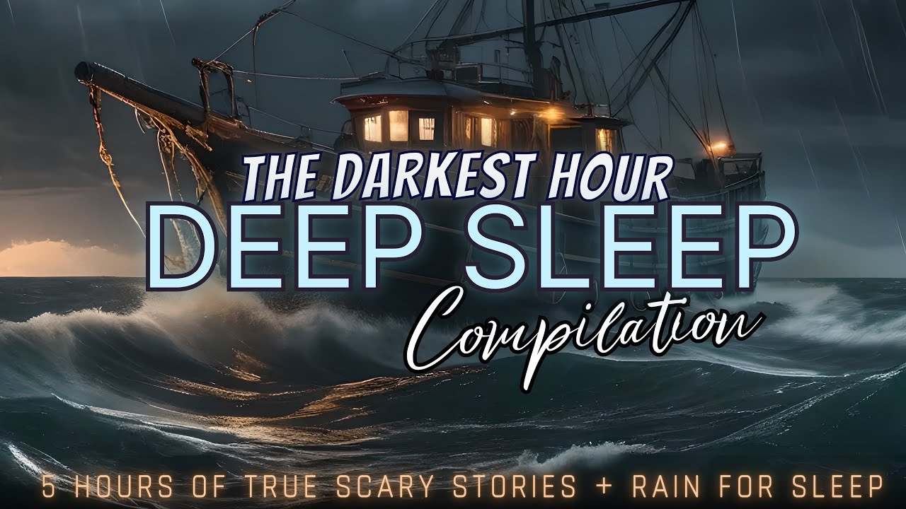 5 Hours of TRUE Scary Stories + rain for sleep 😴 deep sea and others, no ads, just stories