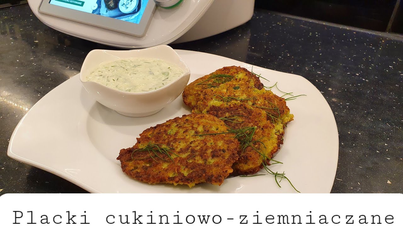 Pyszne placki cukiniowo - ziemniaczane z #Thermomix