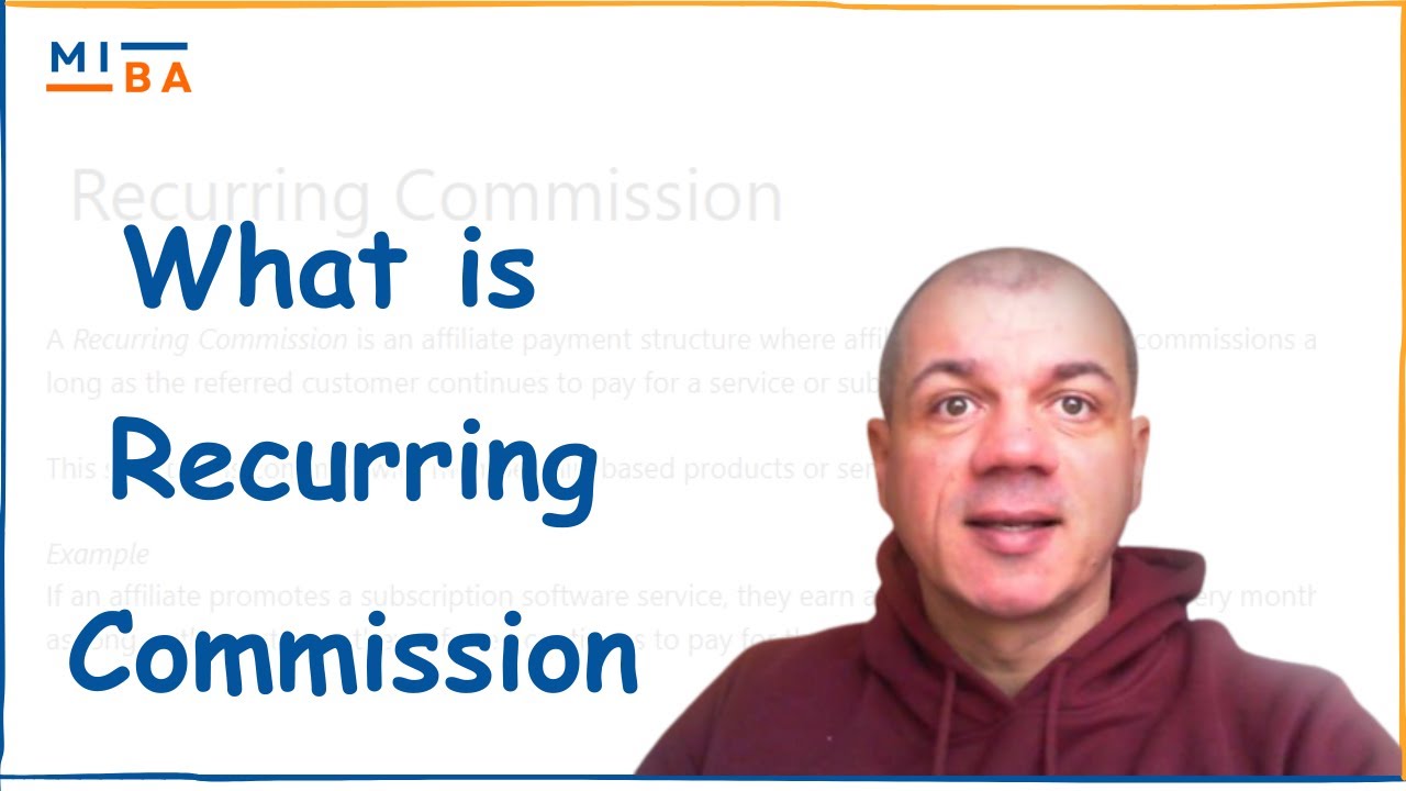What Is a Recurring Commission? Affiliate Marketing Explained  | #affiliatemarketingforbeginners
