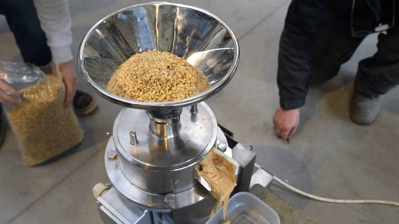 Nut paste production Enigma Colloid Mill