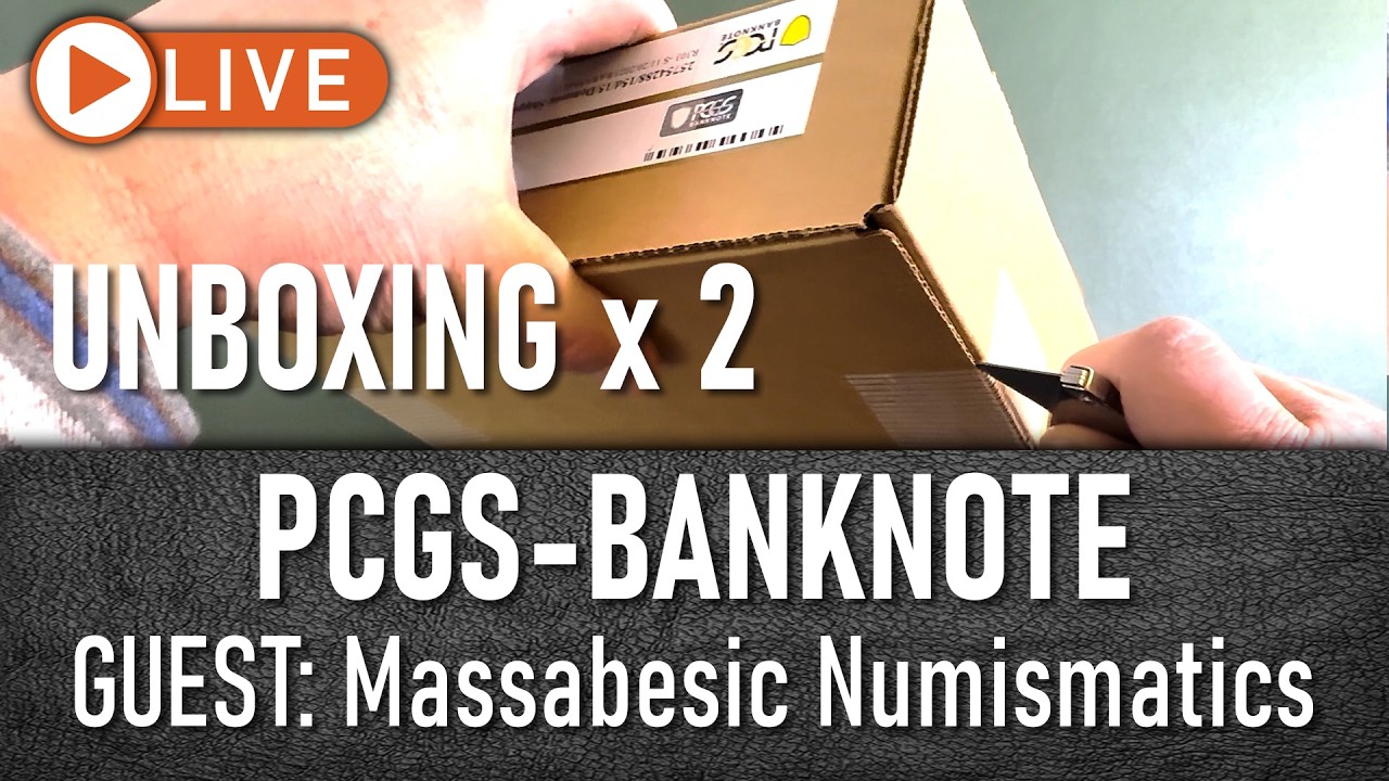 (( LIVE )) Unboxing 2 Boxes of PCGS Banknote Graded Notes & More! #banknotes #currency