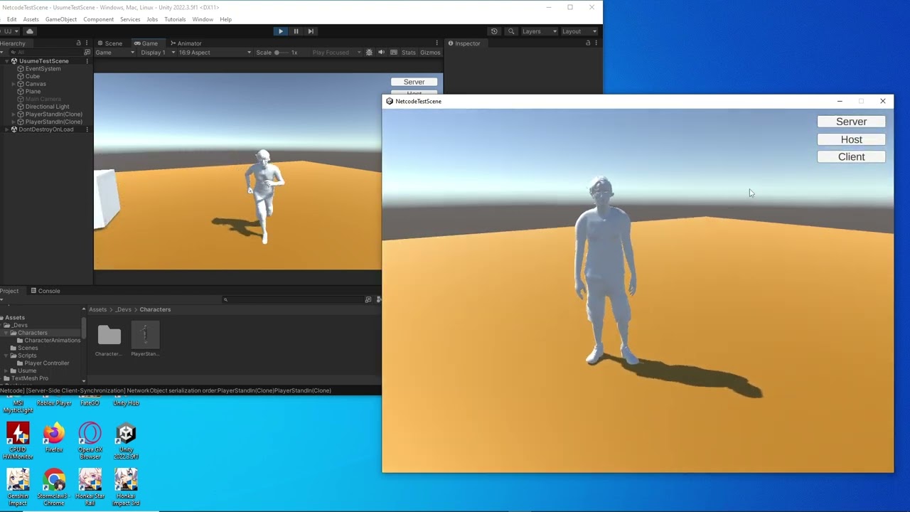 Unity Netcode First and Third Person player camera tutorial