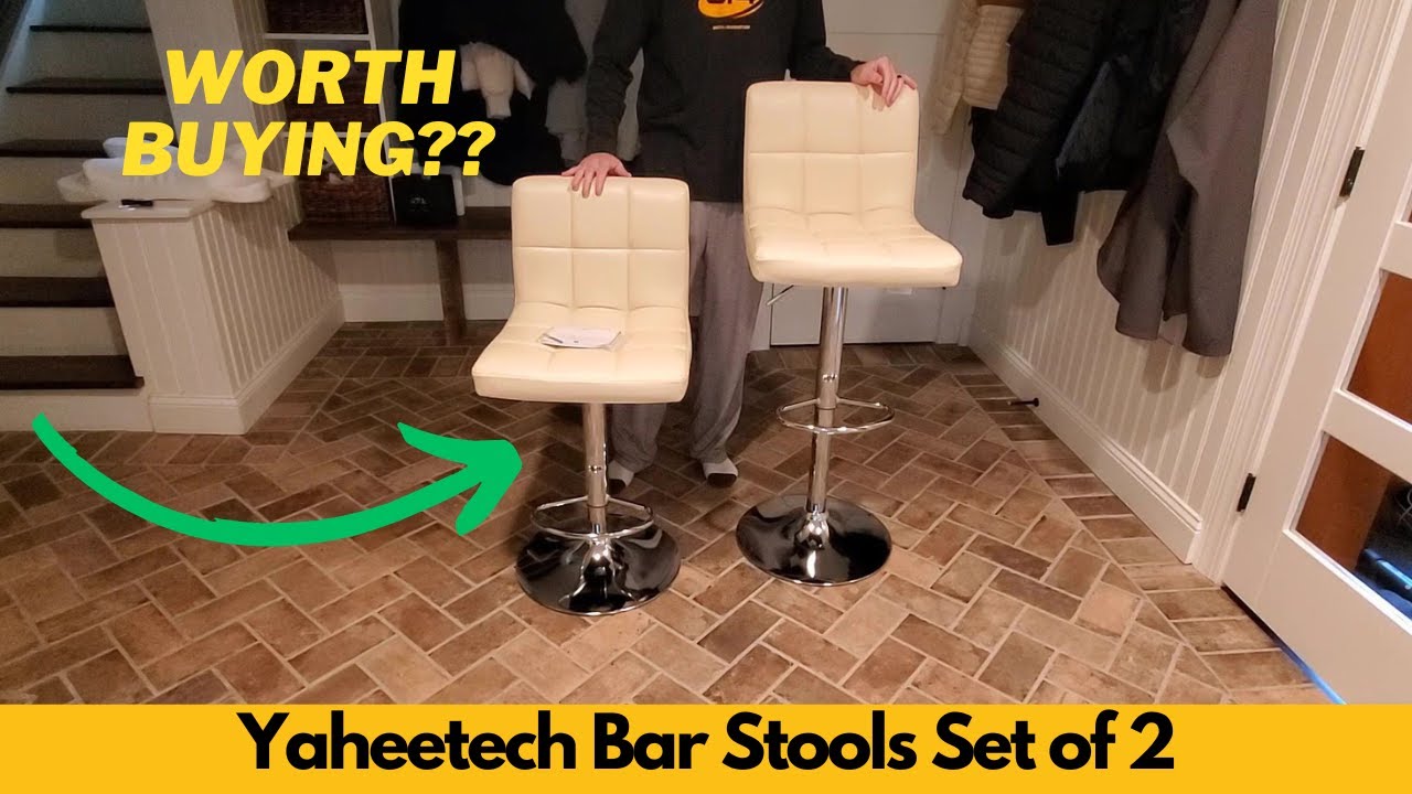 Yaheetech Bar Stools Set of 2, Adjustable PU Leather Swivel Barstools, Counter Height - Worth It?