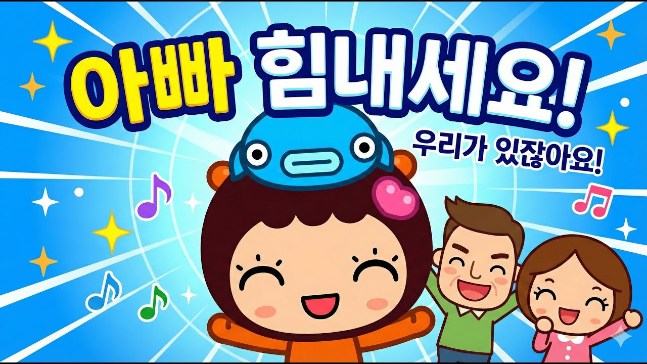 [어버이날 동요] 아빠 힘내세요 - 퇴근길 아빠에게 불러주는 노래 (가사 포함)