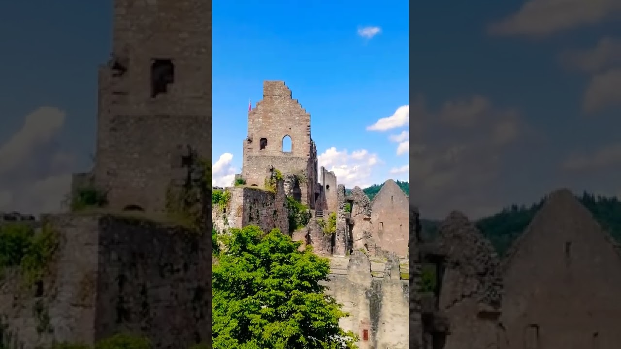Castle ruins Hochburg. Germany