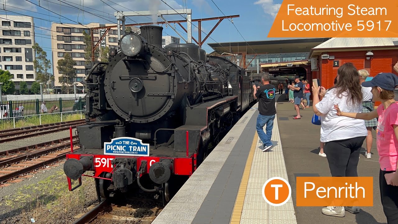 Transport for Sydney Vlog 545: Penrith Part 4 - Featuring Steam Locomotive 5917