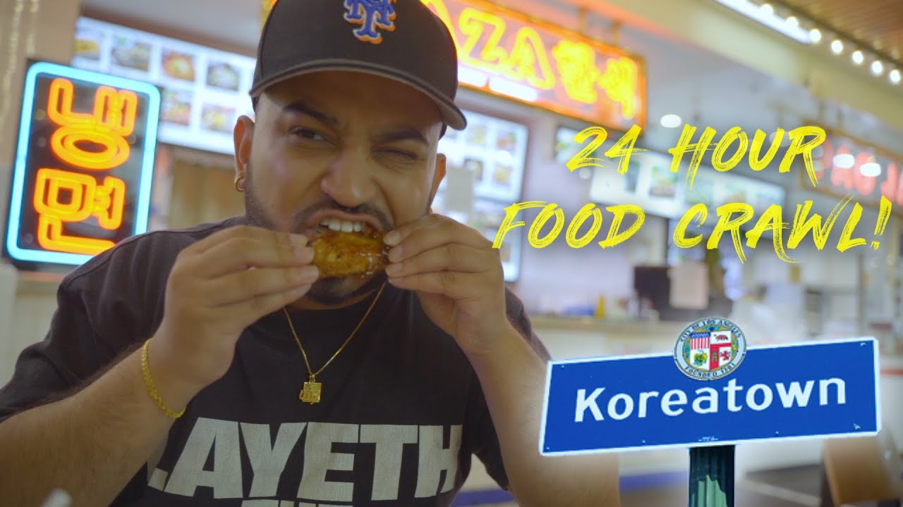 Круглосуточный гастрономический тур по огромному KOREATOWN в Лос-Анджелесе! (Что мы ели в KTown в...