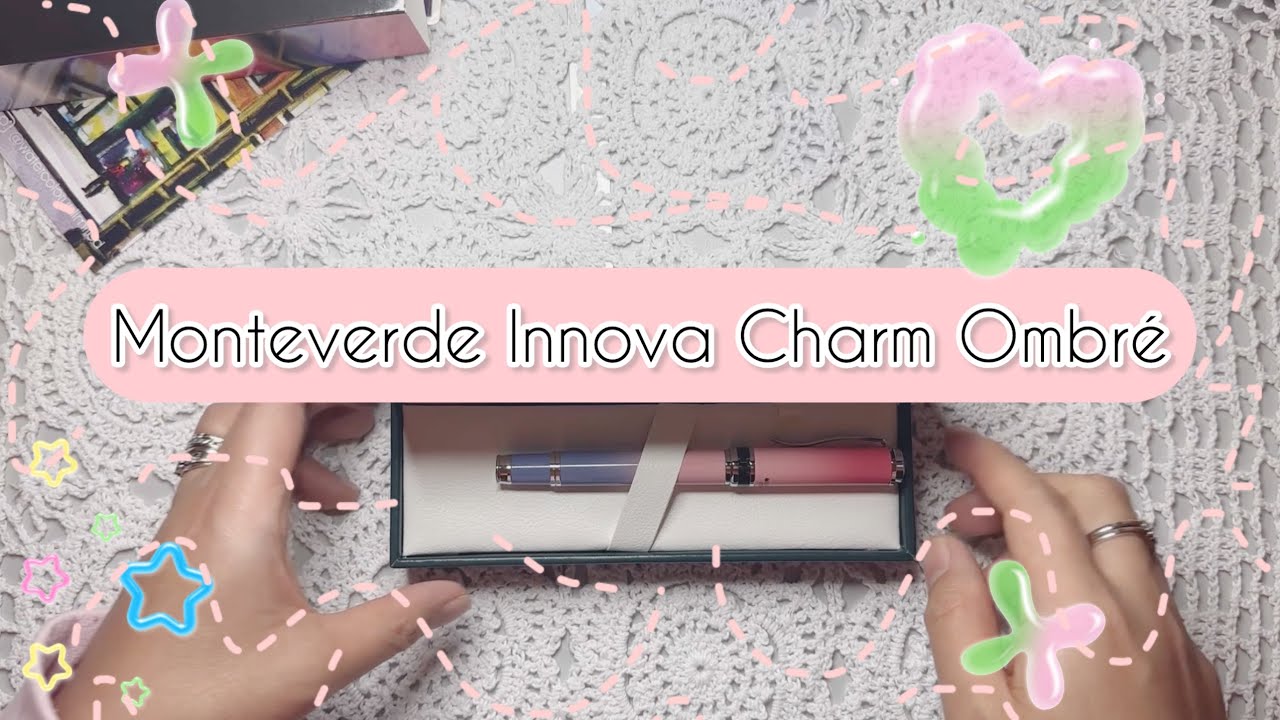 🍬 First look of my Monteverde Innova Charm Ombré with omniflex nib 💜💖