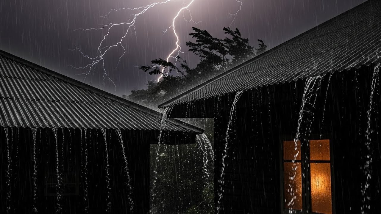 Torrential Rain & Thunder for Deep Sleep, Anxiety Relief & Calm Mind #34