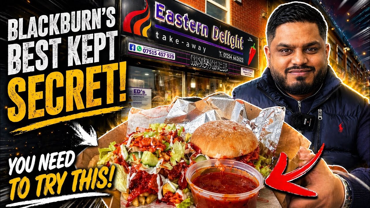 This RED DONNER KEBAB blew me AWAY| EASTERN DELIGHT BLACKBURN REVIEW!!!