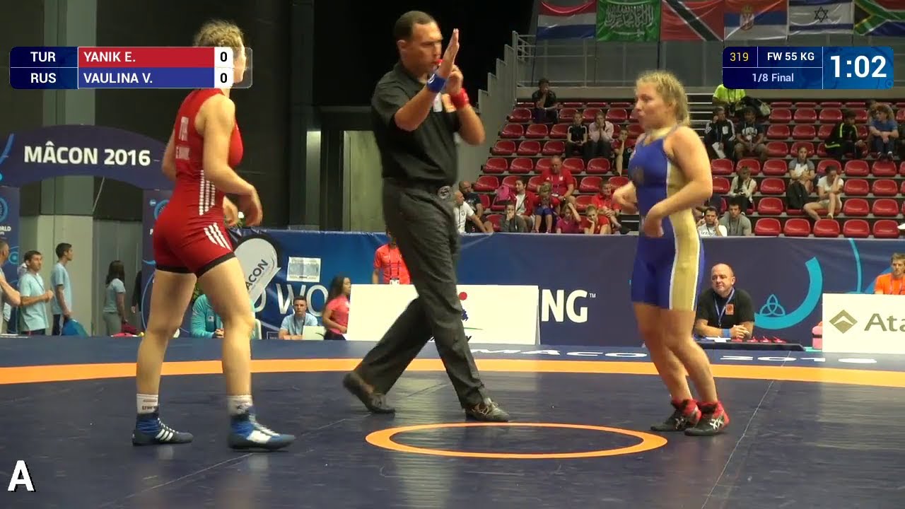1/8 FW - 55 kg: E. YANIK (TUR) df. V. VAULINA (RUS) by FALL, 10-4