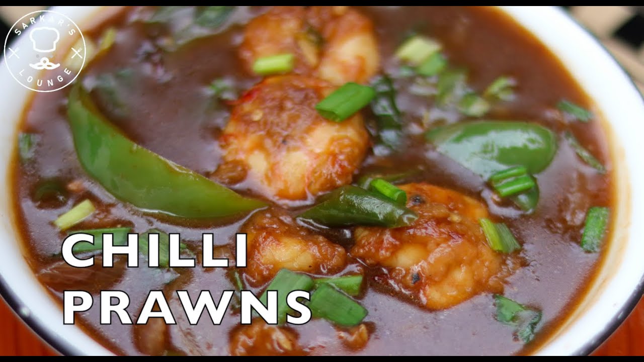 Chilli Prawns | Prawn Chilli Wet | Chilli Prawn Gravy | चिली प्रॉन | Indo Chinese | Sarkar's Lounge