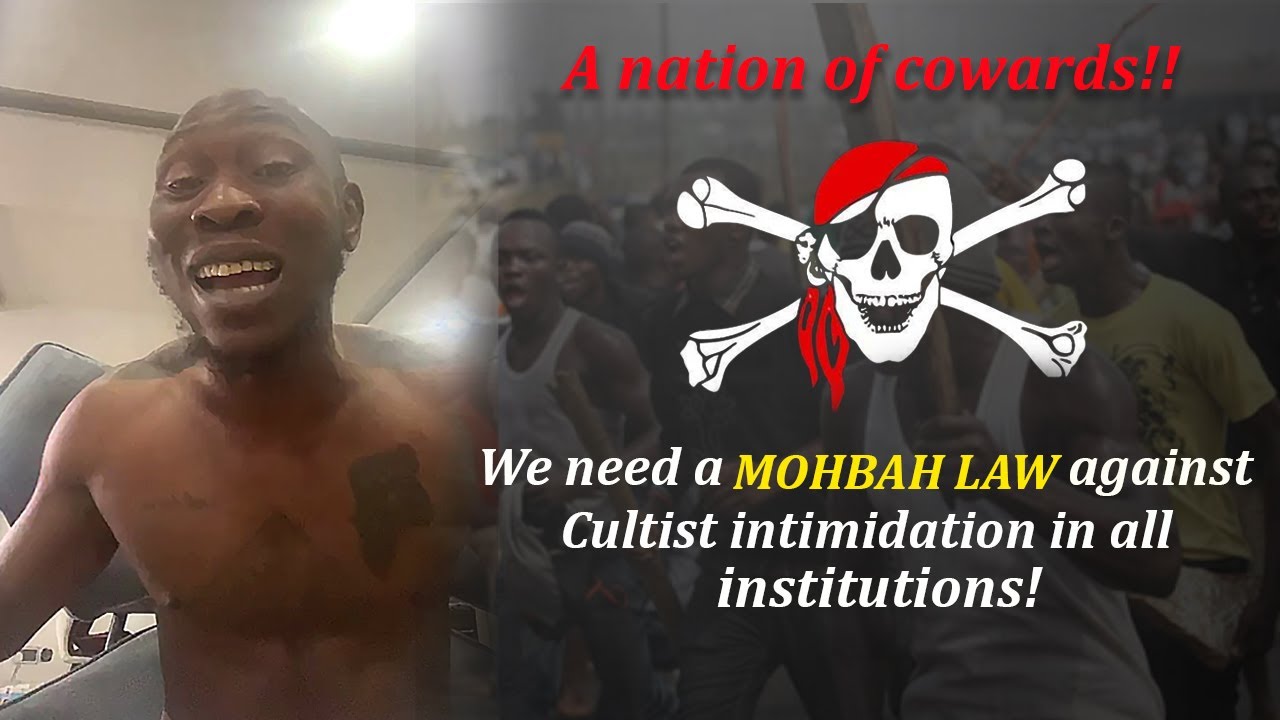 We need a MOHBAD Law against cultist intimidation in all our institutions!! - Seun Kuti