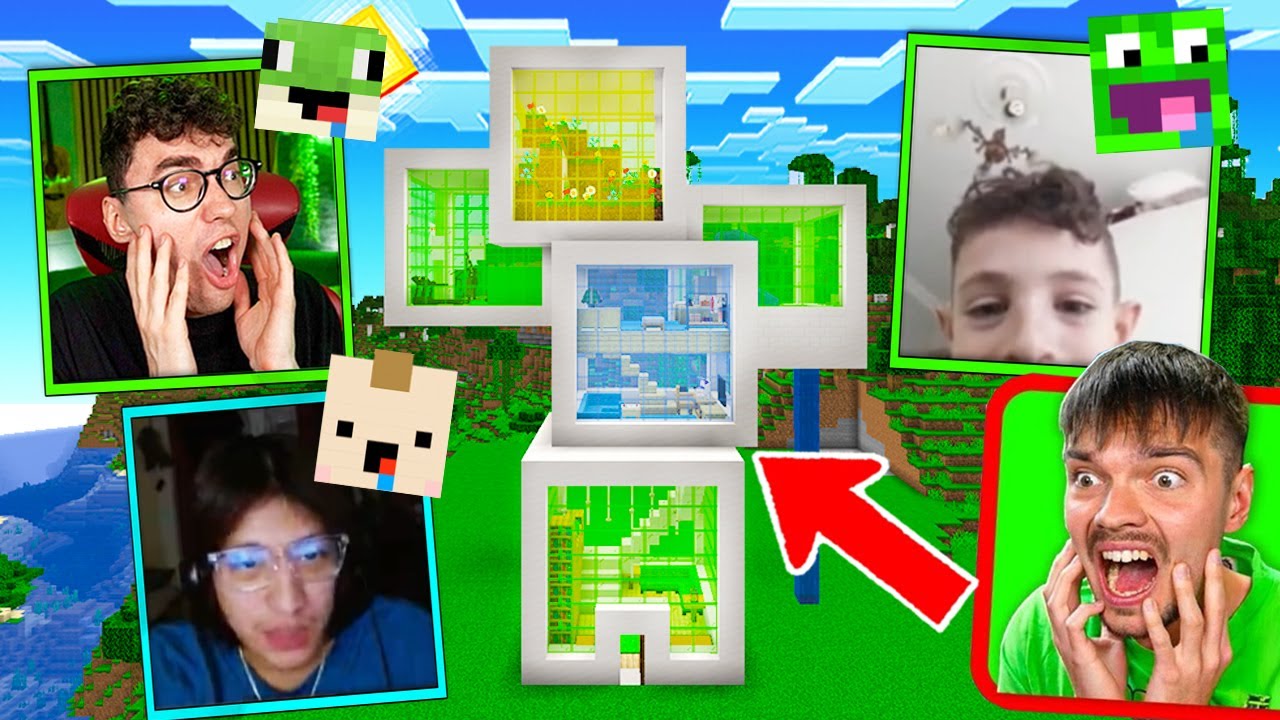 CO 5 MINUT KOLEJNA OSOBA BUDUJE TEN DOM w Minecraft! (Palion, Bolo, Syn Paliona)