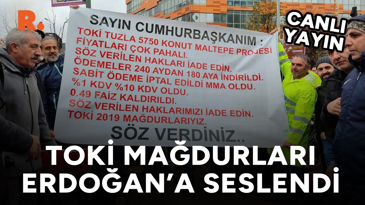 TOKİ mağdurları Maltepe'de açıklama yaptı; Erdoğan'a seslendi #CANLI