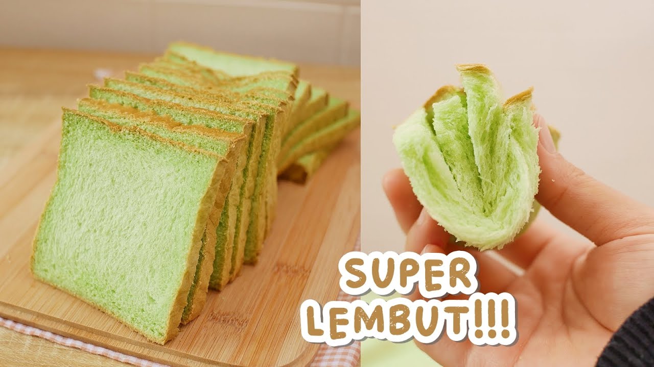 GAK PAKAI LAMA!! BAHAN SEDERHANA RASA ALA BAKERY!! ROTI TAWAR PANDAN 1X PROOFING SUPER LEMBUT!!