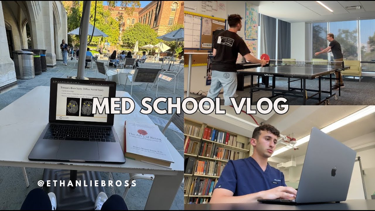 medical school week in the life 🦋💻 🎧 (studying, Santa Barbara trip, bday party)