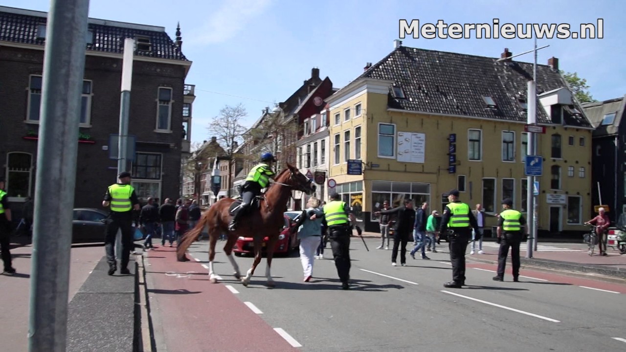 Rellen in stad Groningen