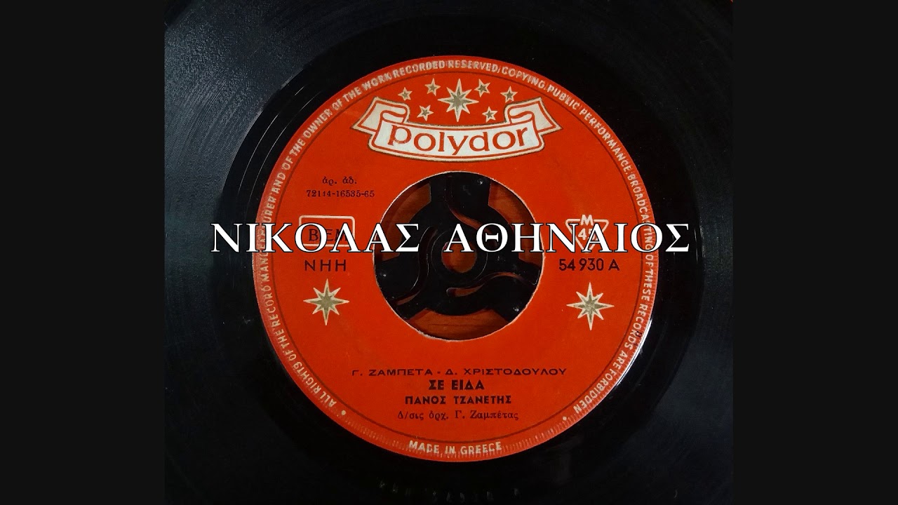 ΣΕ ΕΙΔΑ - ΠΑΝΟΣ ΤΖΑΝΕΤΗΣ