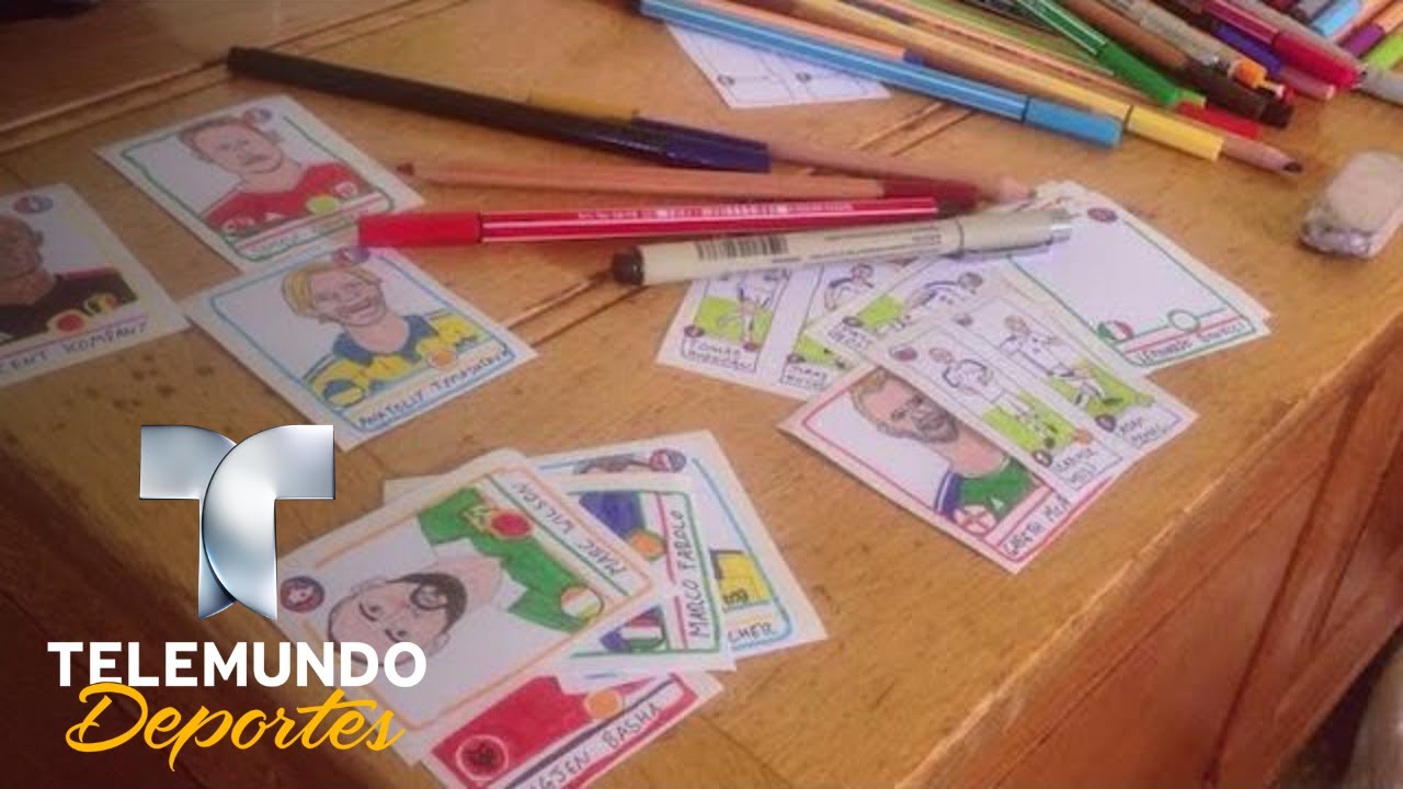 Pareja dibujó a todos los futbolistas del Panini | Copa Mundial FIFA Rusia 2018 | Telemundo Deportes