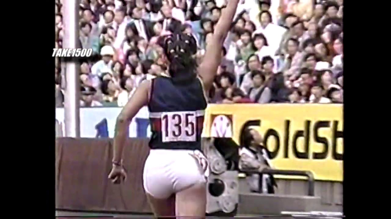 Lydia de Vega 11.53 GR NR, PT Usha 11.67, Ratjai Sripet 11.75 Asian Games Seoul 1986