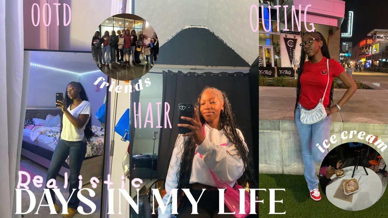 REALISTIC DAYS IN MY LIFE|| hair appointment, school vlog, friends, ootd, grwm|| ZeeJanae