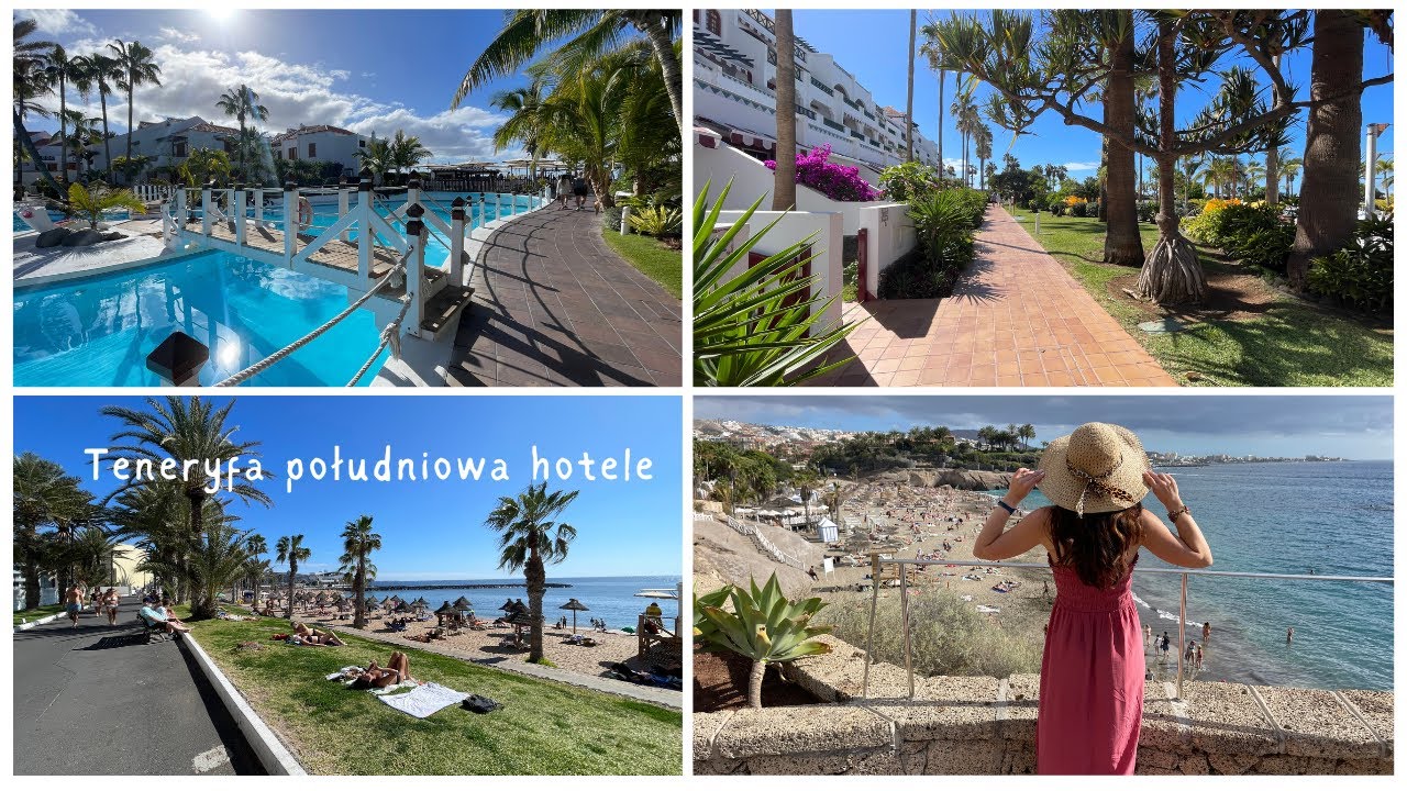 Przegląd hoteli południowej Teneryfy od Costa Adeje przez Playa de las Americas do Los Christianos