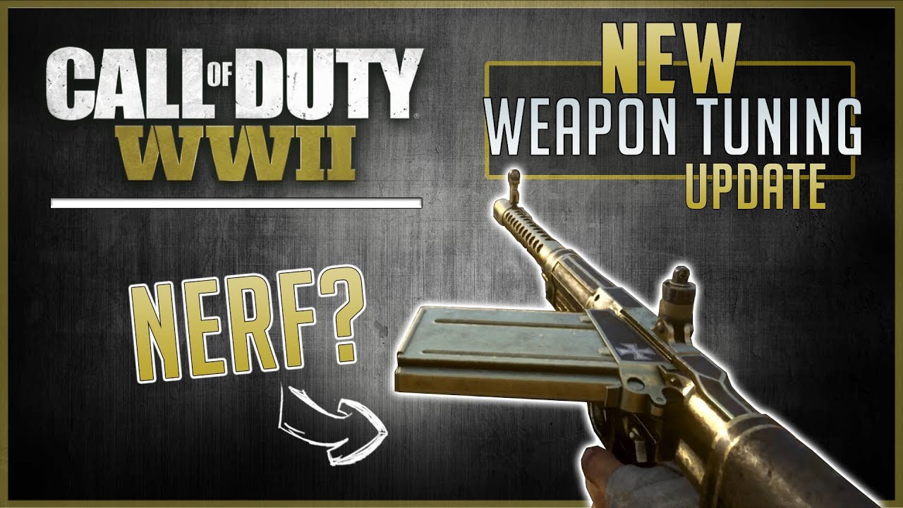 FG42 NERF? MP40 BUFF? New Weapon TUNING update / Call of Duty: WWII