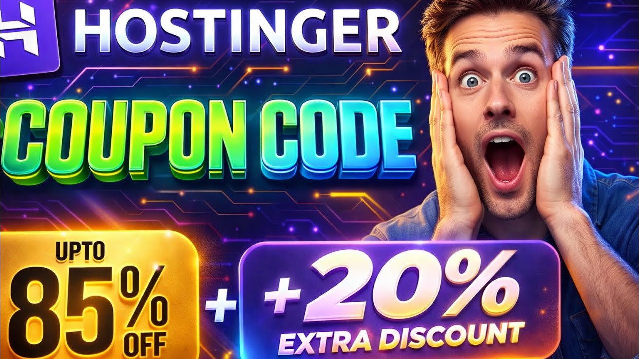 Hostinger Coupon Code 2026 🔥 95% OFF Huge Discount (Working NOW!!) + Free Extra Months | Dealdrops 