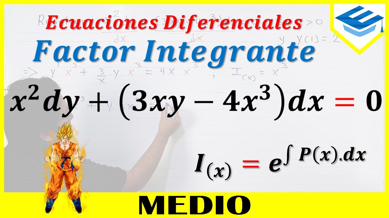 EDO Lineal De Primer Orden - Ej.1 (Factor Integrante | Ecuaciones Diferenciales | PVI)