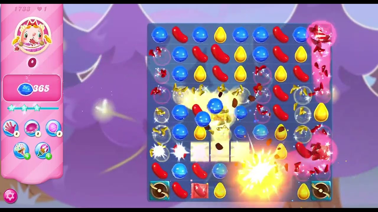 Madness of candies! WOW! One-move level! Candy Crush Saga
