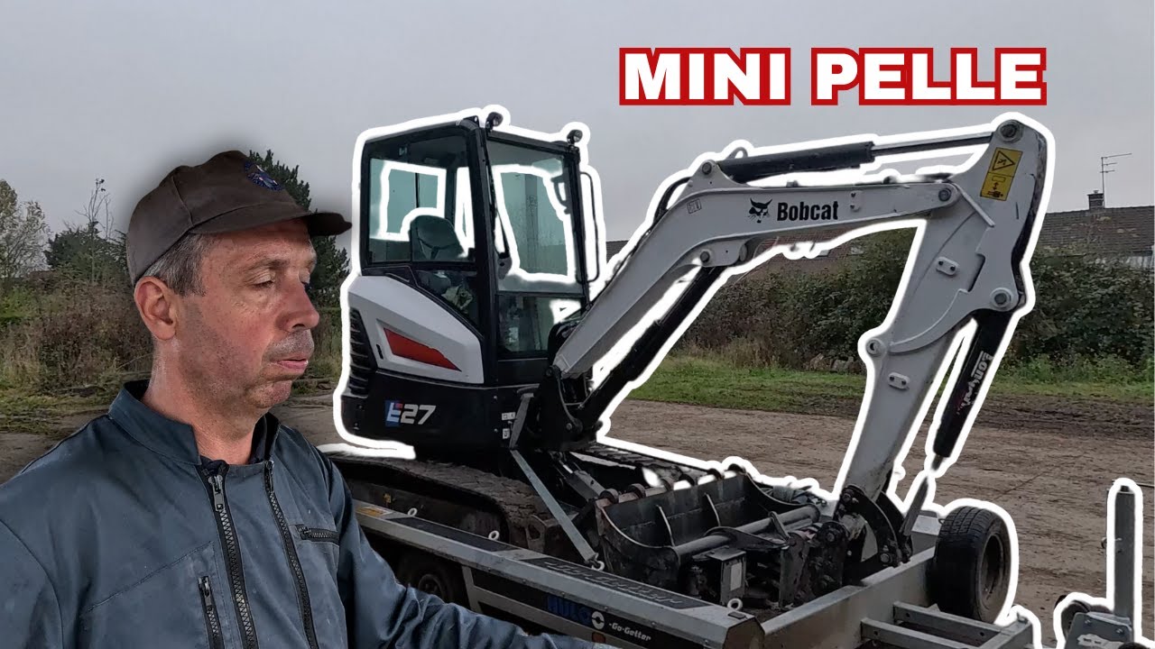 Aujourd'hui c'est travaux à la mini pelle !!🚜