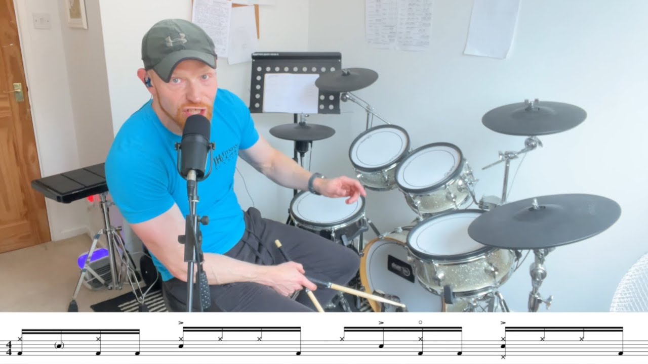 Midnight At The Oasis, Brand New Heavies - Opening Drum Fill and Main Groove Tutorial