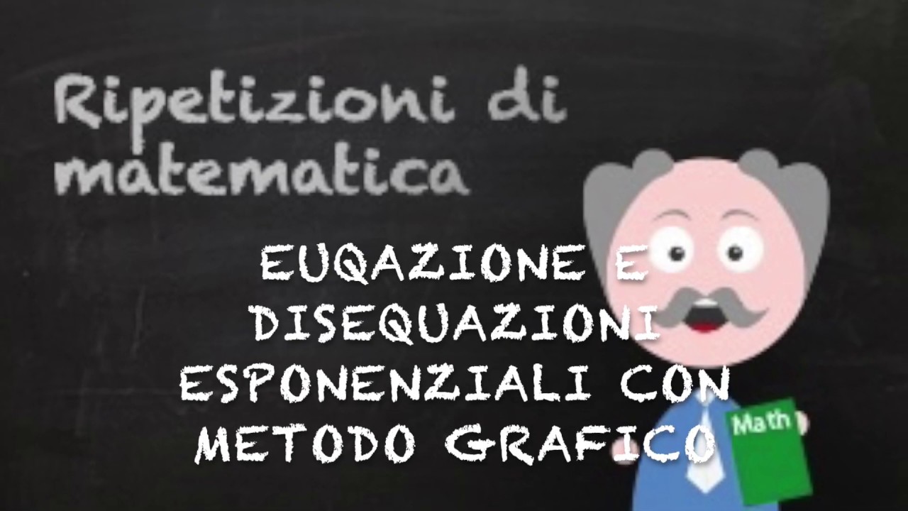 Equazioni e disequazioni esponenziali risolte con metodo grafico