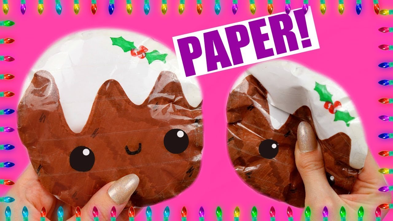 PAPER CHRISTMAS PUDDING SQUISHY | #CHELSEYDIYMAS #6